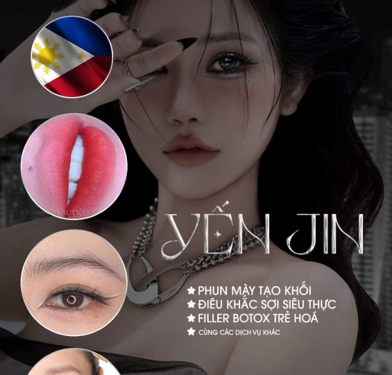 Phun Xăm Chân Mày - Môi tại Philippines | YK & Yanhui Beauty Center